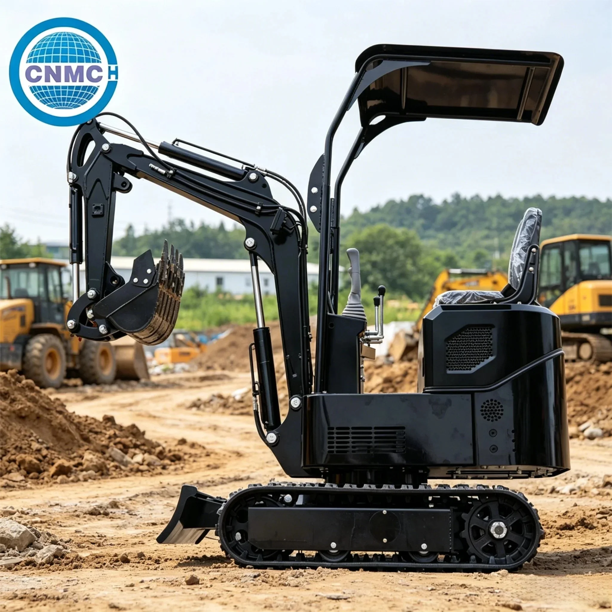 CNMC 1 Ton Mini Excavator Digger Small Crawler Compact Excavator Multifunctional Customizable CE EPA Certification Farm Use
CNMC 1 Ton Mini Excavator Digger Small Crawler Compact Excavator Multifunctional Customizable CE EPA Certification Farm Use
