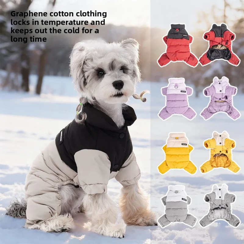 Snowproof 4-Legged Dog Jumpsuit - Windproof Stand Collar Winter Coat, Full-Body Warm Thermal Suit for Cold Weather
Snowproof 4-Legged Dog Jumpsuit - Windproof Stand Collar Winter Coat, Full-Body Warm Thermal Suit for Cold Weather