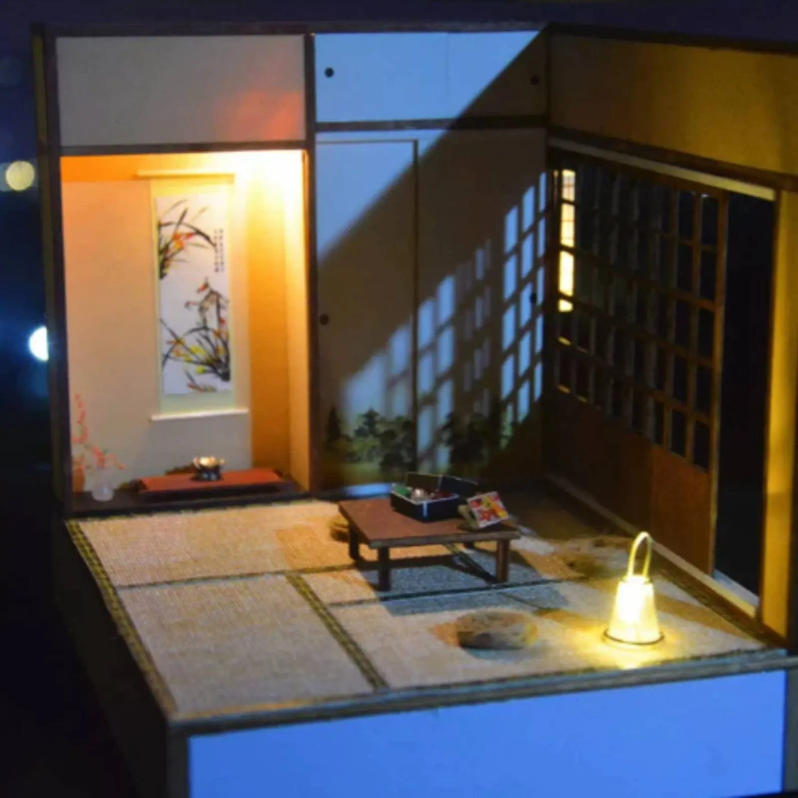 Japanese Inspired Miniature House Kit Illuminating Lighting Figure Display Background for Photography Photography Accessory
Japanese Inspired Miniature House Kit Illuminating Lighting Figure Display Background for Photography Photography Accessory