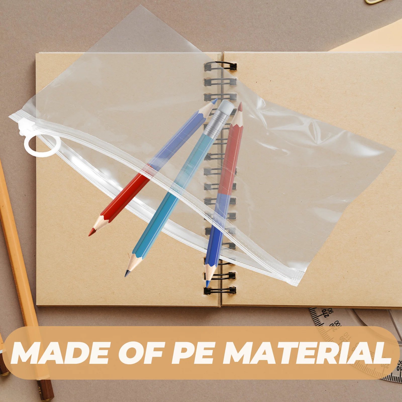 20Pcs Pull-Ring Storage Bag Large Capacity Lightweight Pe Pencil Pouch for School Office Stationery Organizer Zipper Pen Case
20Pcs Pull-Ring Storage Bag Large Capacity Lightweight Pe Pencil Pouch for School Office Stationery Organizer Zipper Pen Case