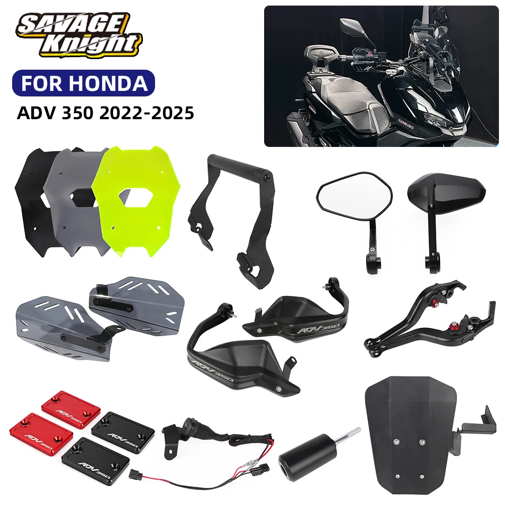 For Honda ADV 350 2022-2025 ADV350 Motorcycle Accessories GPS Navigation Holder Handguard Windshield Mirrors Mudguard Levers
For Honda ADV 350 2022-2025 ADV350 Motorcycle Accessories GPS Navigation Holder Handguard Windshield Mirrors Mudguard Levers