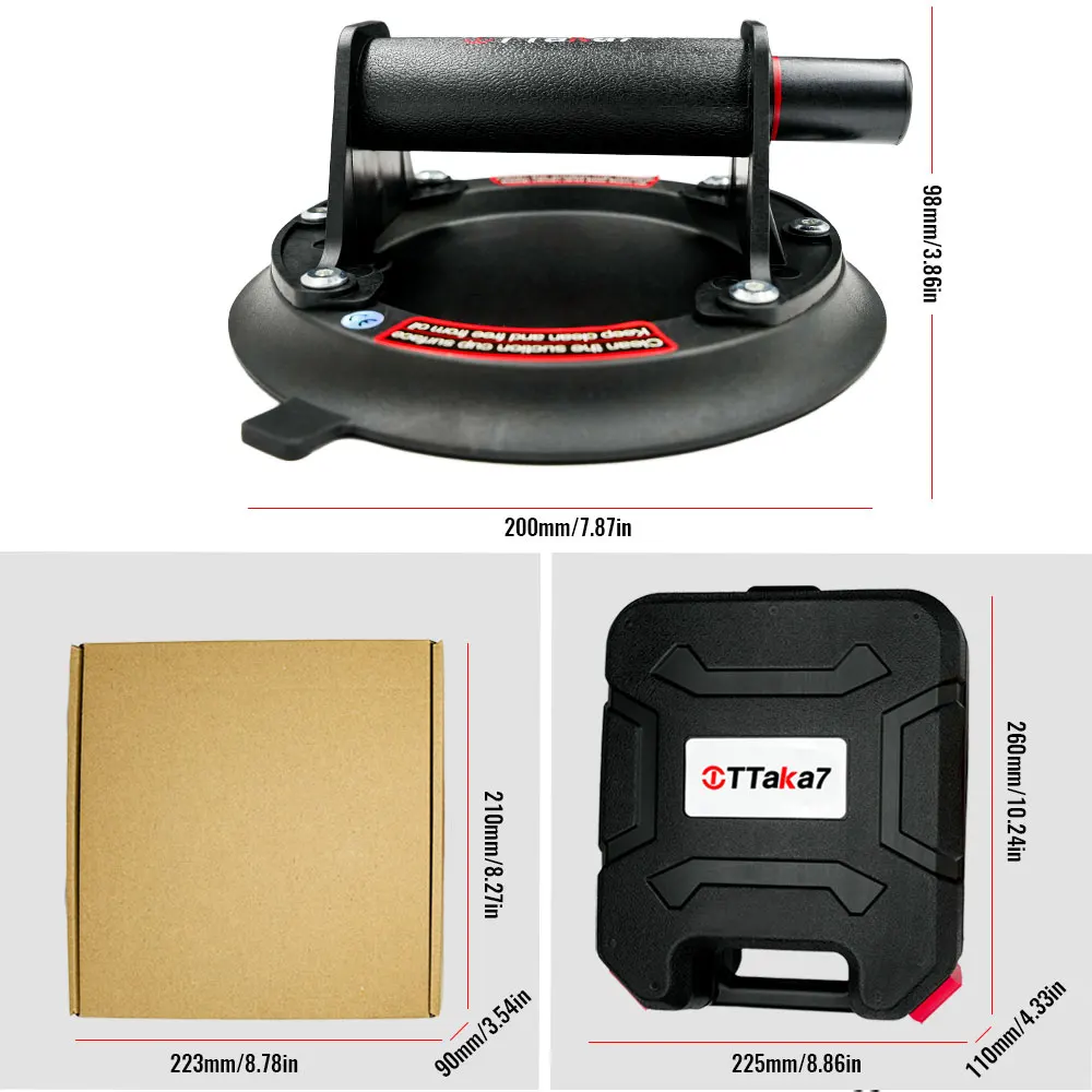 8-inch material lift, TTaka7 vacuum suction cup. The manual lifting glass vacuum lift with granite glass bricks no electricity
8-inch material lift, TTaka7 vacuum suction cup. The manual lifting glass vacuum lift with granite glass bricks no electricity