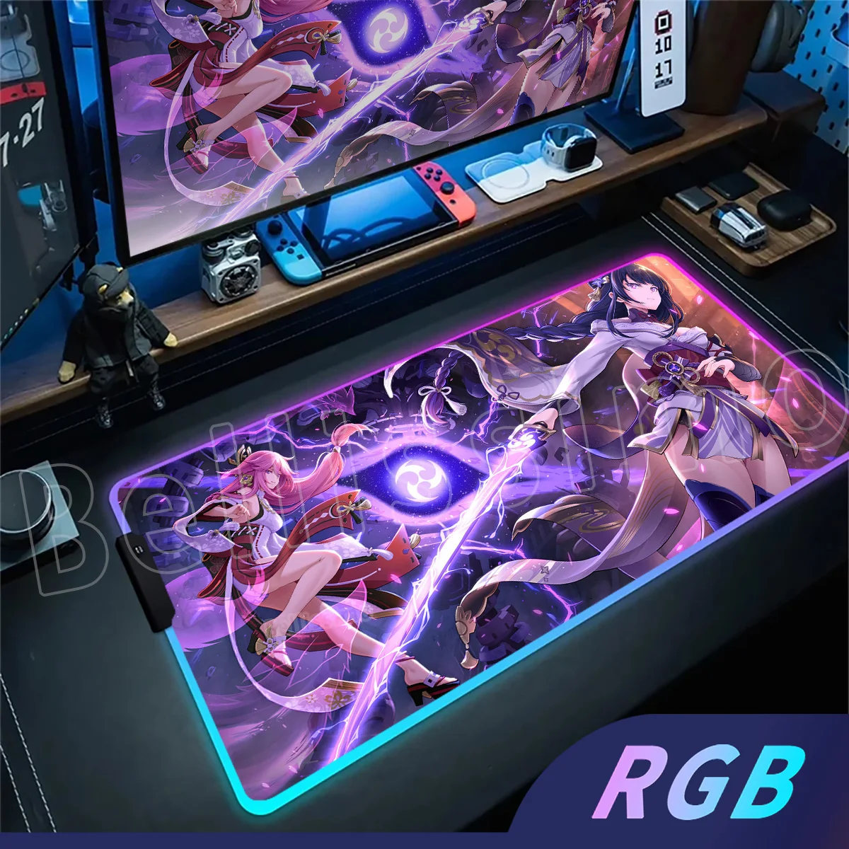 Genshin Impact RGB Mouse Pad Yae Miko Gaming LED Accessories Desk Mat Pc Gamer Ковер Keyboard Mouse Mats Deskmat Laptop Mousepad
Genshin Impact RGB Mouse Pad Yae Miko Gaming LED Accessories Desk Mat Pc Gamer Ковер Keyboard Mouse Mats Deskmat Laptop Mousepad