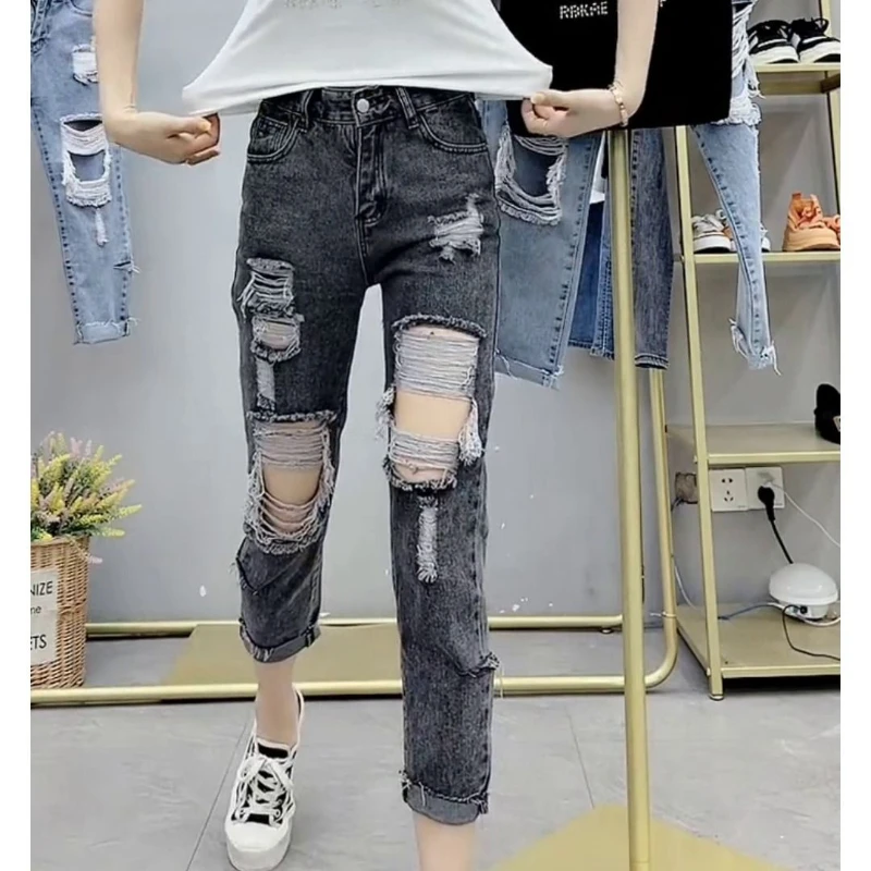 New Fashion Woman Ripped Jeans High Waist Stretch Denim Pencil Pants Female Street Trendy Slim Jeans Casual Long Denim Pants G21
New Fashion Woman Ripped Jeans High Waist Stretch Denim Pencil Pants Female Street Trendy Slim Jeans Casual Long Denim Pants G21