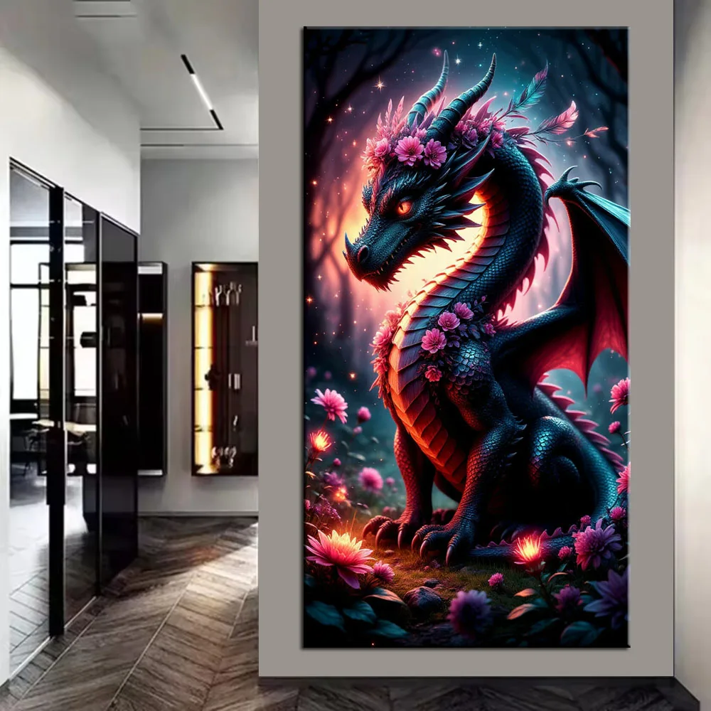 Фантастическая картина с драконом и цветами: Алмазная вышивка DIY, полная выкладка, алмазная мозаика, новая коллекция, декор для дома
Фантастическая картина с драконом и цветами: Алмазная вышивка DIY, полная выкладка, алмазная мозаика, новая коллекция, декор для дома