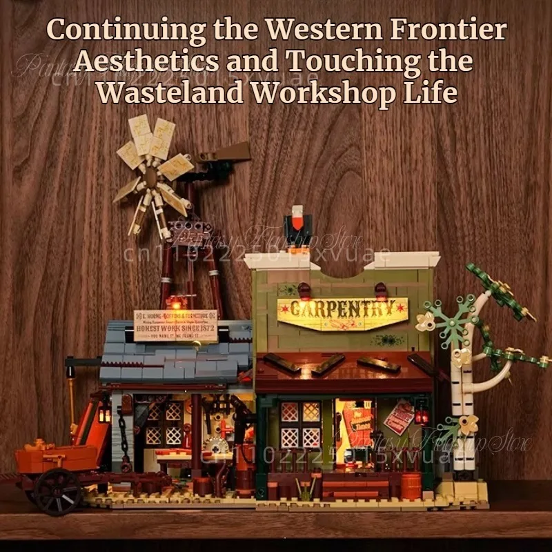 Конструктор Western Series: Модель уличной сцены для сборки, игрушки, украшение для рабочего стола, коллекционные праздничные подарки
Конструктор Western Series: Модель уличной сцены для сборки, игрушки, украшение для рабочего стола, коллекционные праздничные подарки