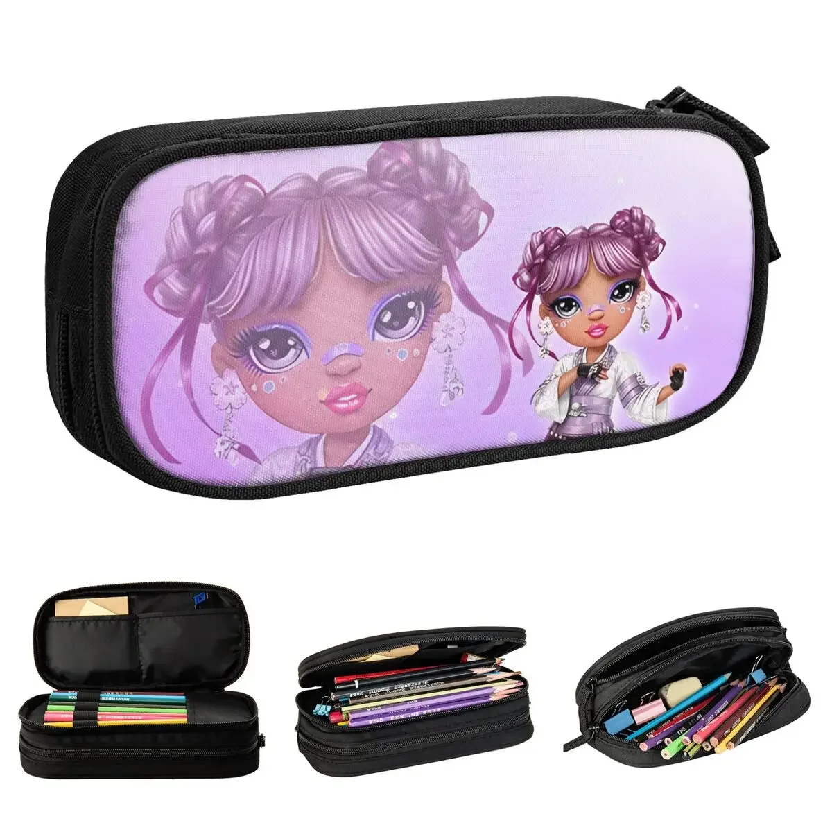Rainbow High Lila Doll Pencil Case Cartoon Pen Box Bags Girl Boy Large Storage School Supplies Zipper Pencil Pouch
Rainbow High Lila Doll Pencil Case Cartoon Pen Box Bags Girl Boy Large Storage School Supplies Zipper Pencil Pouch