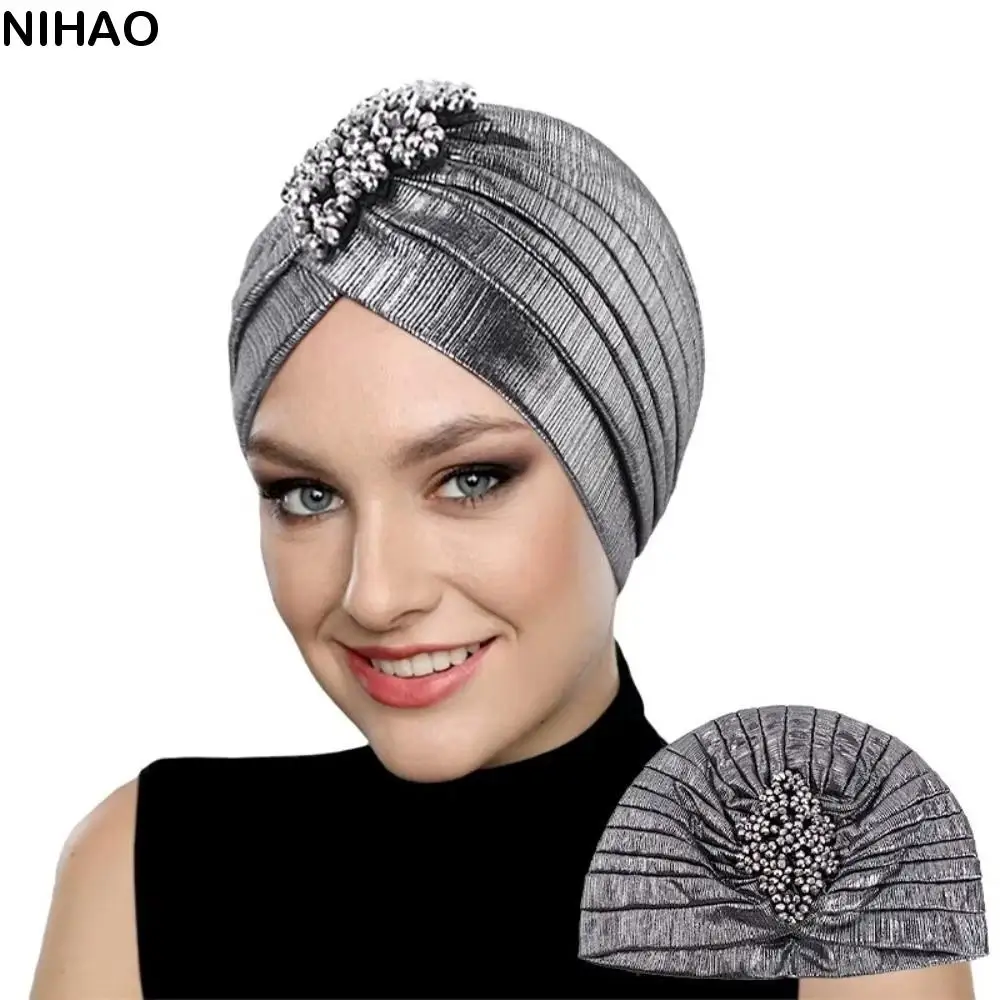 Fashion Top Knot Arab National Hat Beaded Solid Color Ethnic Headscarf Gat Elastic Stretch Soft Gilded Indian Hat Indian Culture
Fashion Top Knot Arab National Hat Beaded Solid Color Ethnic Headscarf Gat Elastic Stretch Soft Gilded Indian Hat Indian Culture