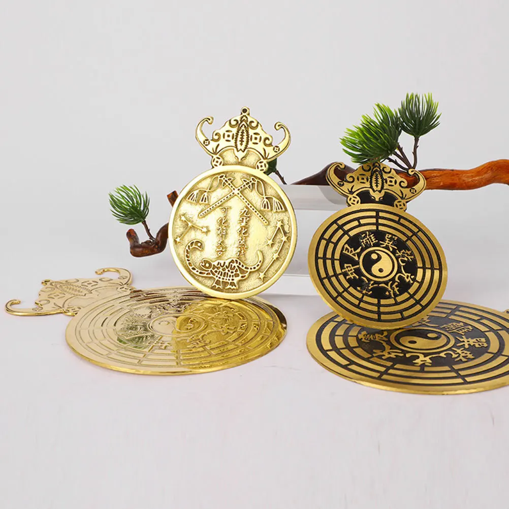 Copper Eight Diagrams Mirror Chinese Style Luck Ornament Hanging Home Decor Temple Blessing Pendant Eight Diagrams Mirror 
Copper Eight Diagrams Mirror Chinese Style Luck Ornament Hanging Home Decor Temple Blessing Pendant Eight Diagrams Mirror