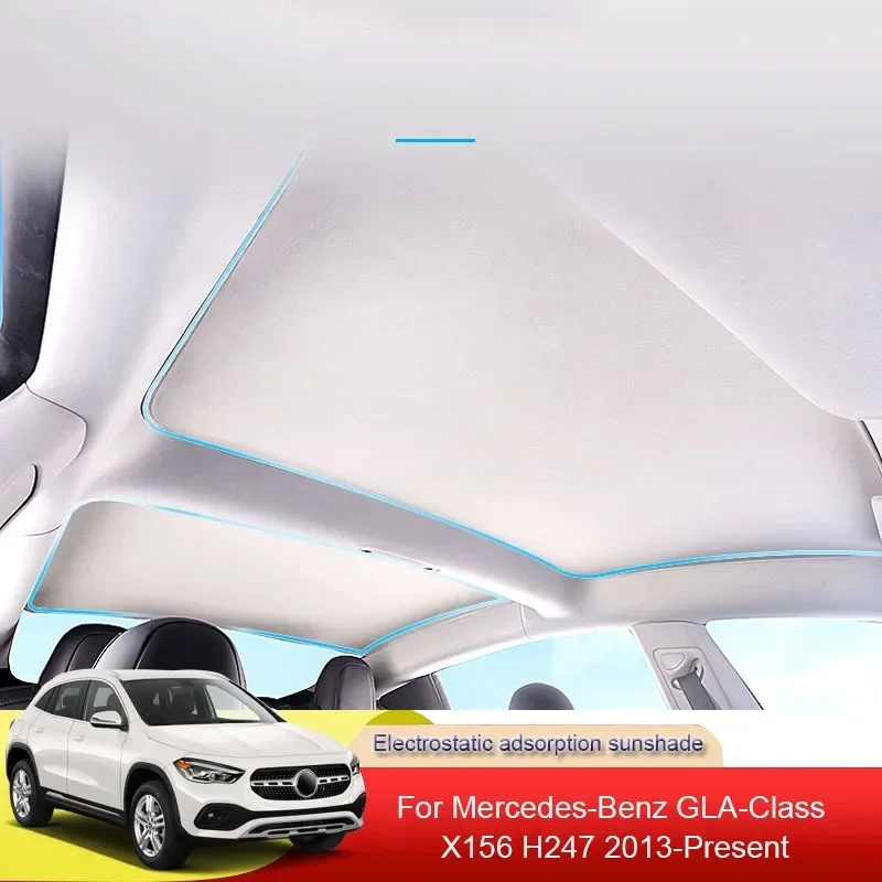 Car Electrostatic Adsorption Sunroof Sunshade Heat Insulation Internal Accessory For Mercedes-Benz GLA-Class X156 H247 2013-2025
Car Electrostatic Adsorption Sunroof Sunshade Heat Insulation Internal Accessory For Mercedes-Benz GLA-Class X156 H247 2013-2025