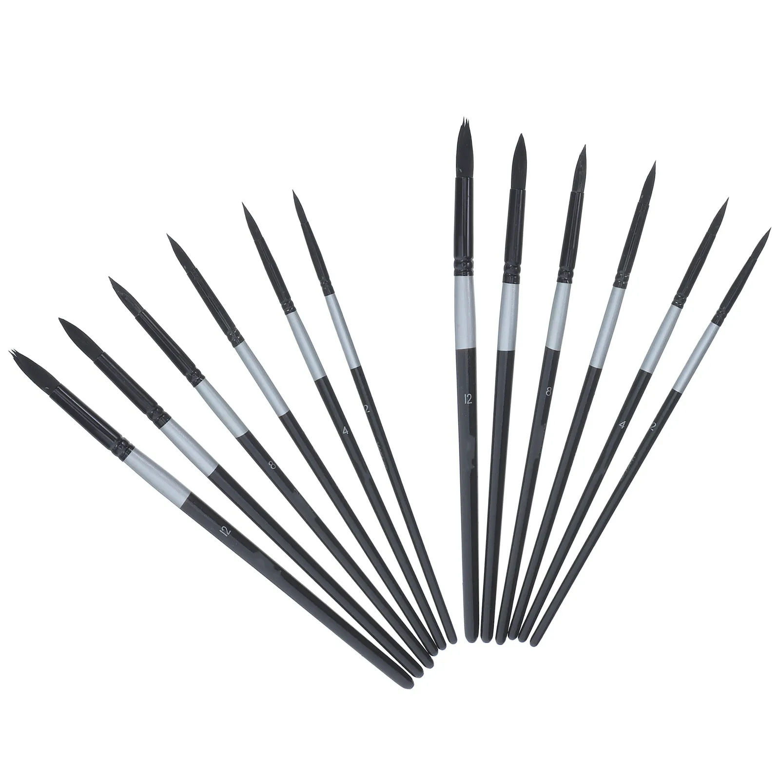 12Pcs Watercolor Brushes Round Tip Soft Squirrel Hair Synthetic Nylon Wooden Handle Artist Paintbrush Set Acrylic Oil Gouache
12Pcs Watercolor Brushes Round Tip Soft Squirrel Hair Synthetic Nylon Wooden Handle Artist Paintbrush Set Acrylic Oil Gouache