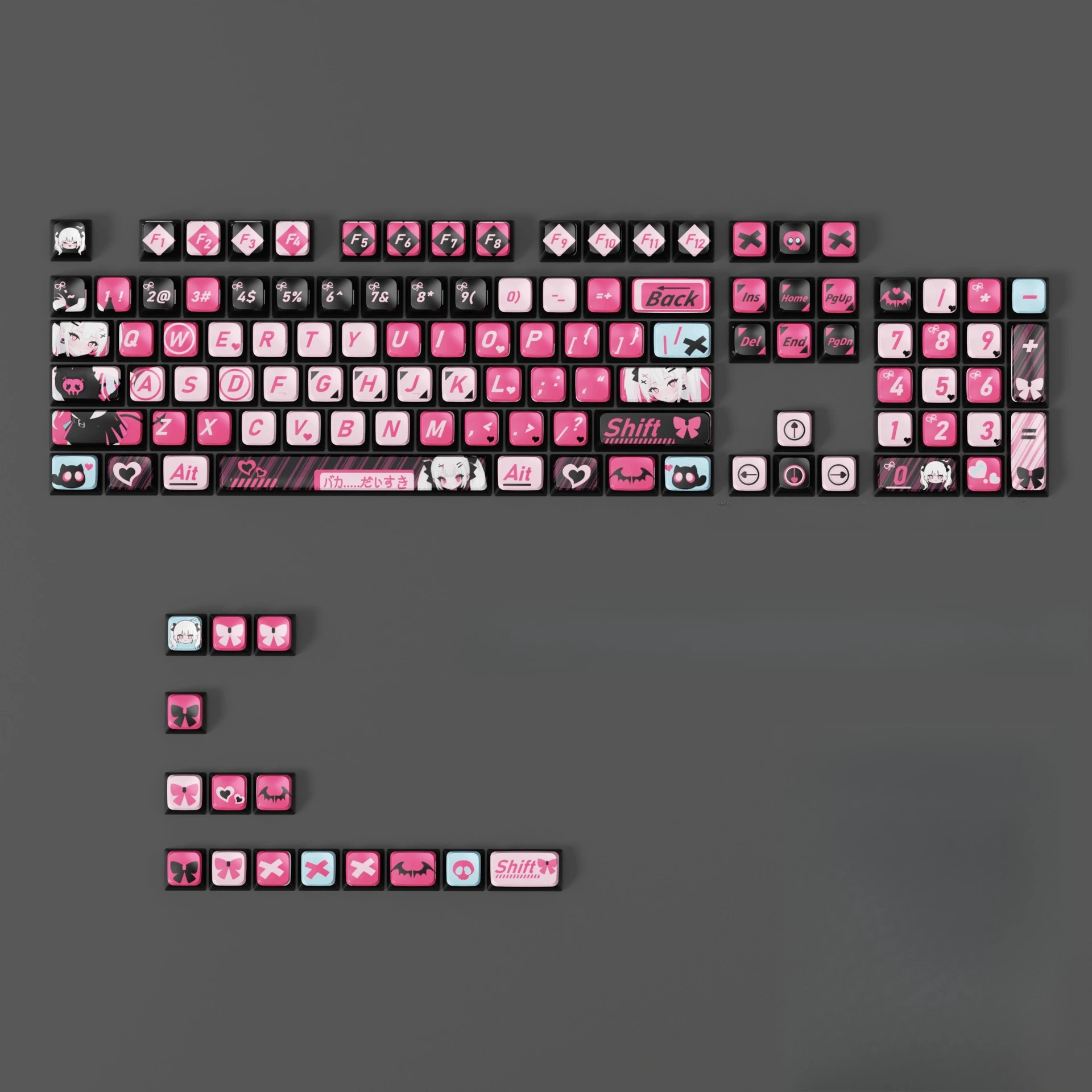 Sublimation PBT material XDA height full set of universal pink mechanical keyboard keycaps
Sublimation PBT material XDA height full set of universal pink mechanical keyboard keycaps