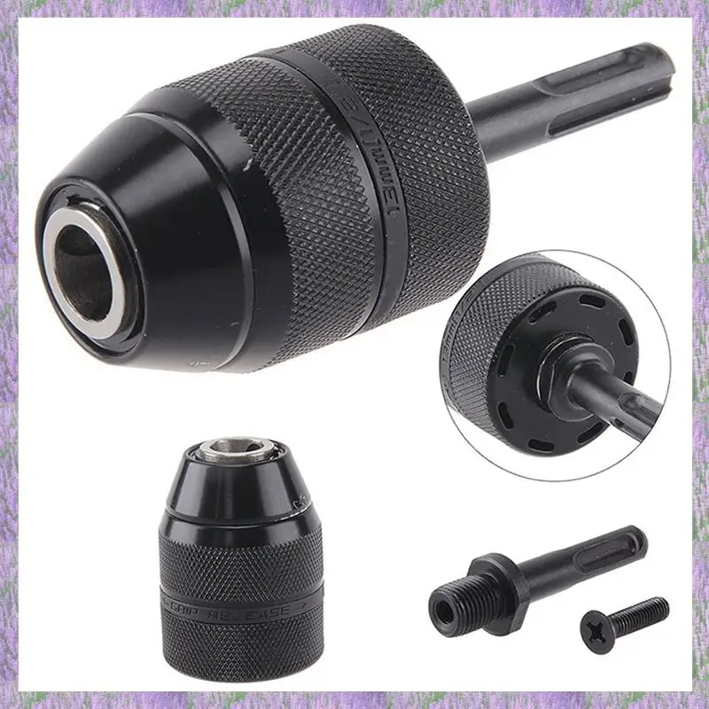 A63K-4X Keyless Drill Chuck Adapter, 2-13Mm 1/2-20UNF Mount Heavy Duty Converter Tool With SDS Plus Shank Adaptor
A63K-4X Keyless Drill Chuck Adapter, 2-13Mm 1/2-20UNF Mount Heavy Duty Converter Tool With SDS Plus Shank Adaptor