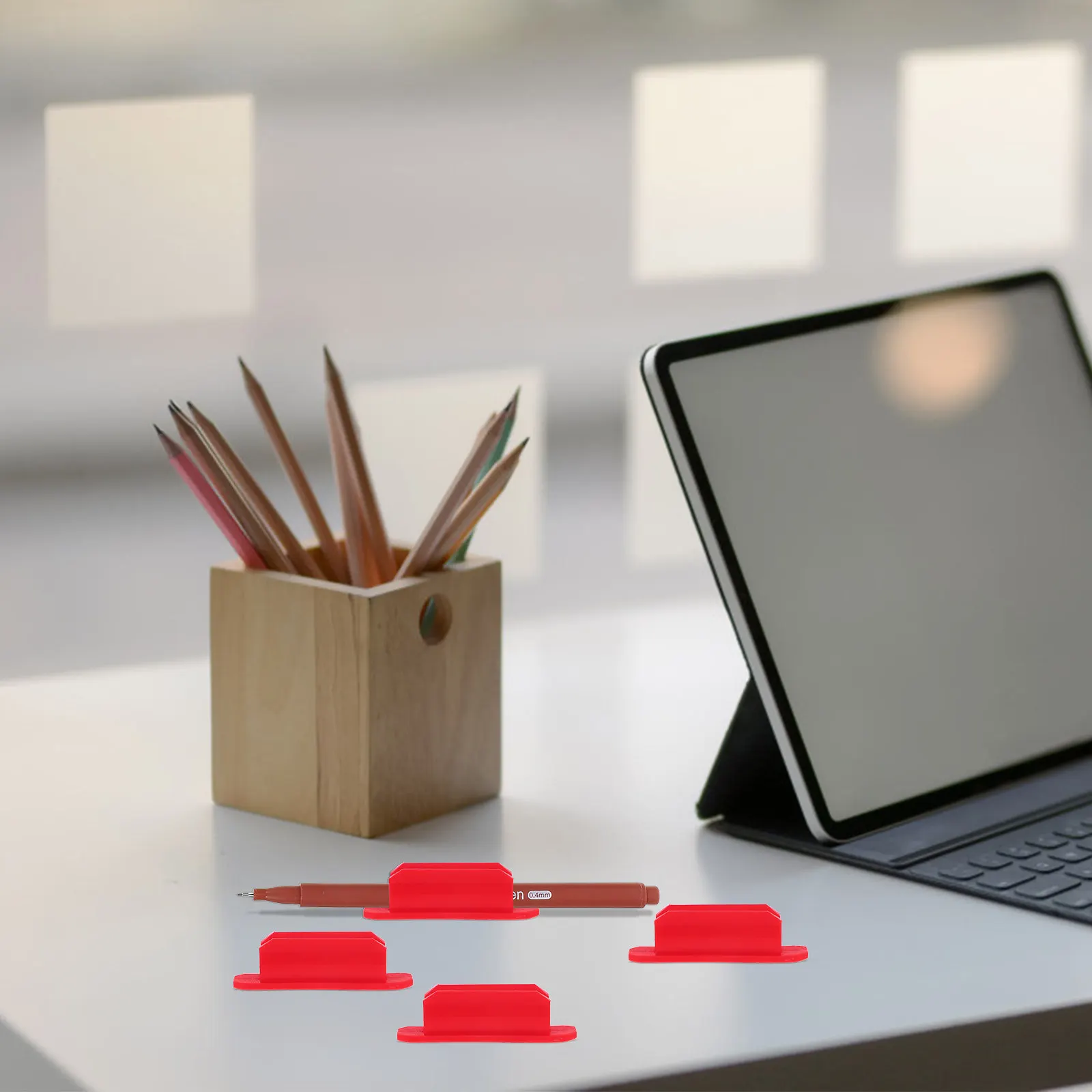 10Pcs Silicone Adhesive Pen Holder Clip Set for Office Desk School Whiteboard Markers Holders Portable Lightweight Easy Stick
10Pcs Silicone Adhesive Pen Holder Clip Set for Office Desk School Whiteboard Markers Holders Portable Lightweight Easy Stick