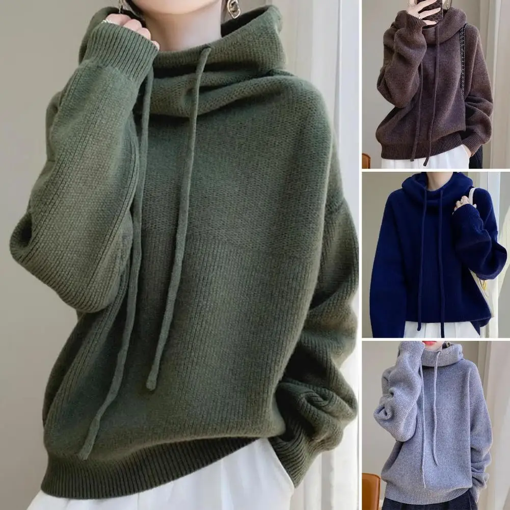 Hooded Sweater Woman Autumn Winter Long Sleeve Warm Bottoming Shirt Casual Pullovers Knit Tops Korean Fashion Drawstring 2025
Hooded Sweater Woman Autumn Winter Long Sleeve Warm Bottoming Shirt Casual Pullovers Knit Tops Korean Fashion Drawstring 2025
