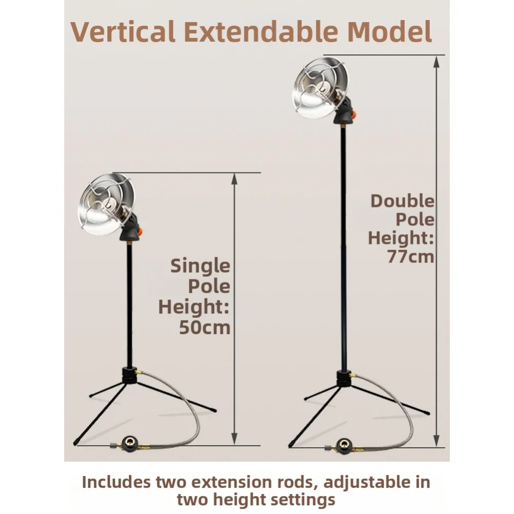 Портативный уличный газовый обогреватель с столешницей и вертикальными режимами, регулируемой высотой, устойчивым основанием штатива, для кемпинга и зимней рыбы
Портативный уличный газовый обогреватель с столешницей и вертикальными режимами, регулируемой высотой, устойчивым основанием штатива, для кемпинга и зимней рыбы