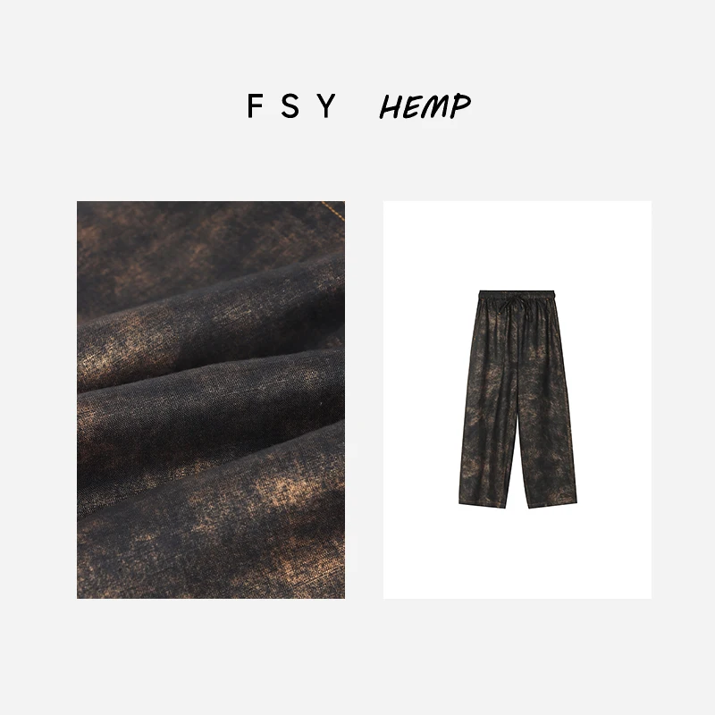 High Waist Straight Leg Han Hanfu Casual Pants Women's Tie Dye Design Comfortable Breathable Summer Faion 2025
High Waist Straight Leg Han Hanfu Casual Pants Women's Tie Dye Design Comfortable Breathable Summer Faion 2025