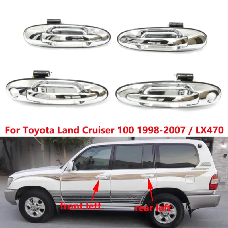 4 шт., наружная дверная ручка для Toyota Land Cruiser LC100 4500 4700 1998-200
4 шт., наружная дверная ручка для Toyota Land Cruiser LC100 4500 4700 1998-200