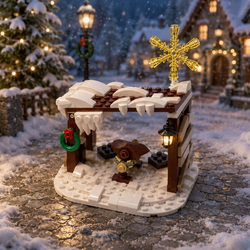 195PCS Small Winter Hut Diorama Model MOC Building Bricks Street View Modular Technology Assemble Children Gifts Holiday
195PCS Small Winter Hut Diorama Model MOC Building Bricks Street View Modular Technology Assemble Children Gifts Holiday