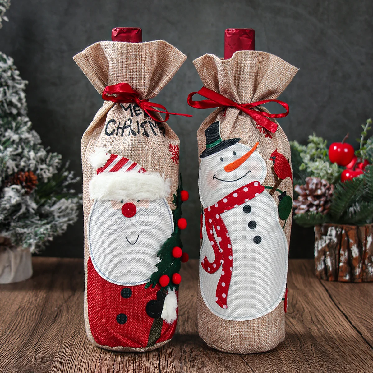 2pcs Wine Christmas Bag Christmas Party Decoration 2025 Xmas Santa Claus Wine Bottle Covers Navidad Natal New Year Gift 2026
2pcs Wine Christmas Bag Christmas Party Decoration 2025 Xmas Santa Claus Wine Bottle Covers Navidad Natal New Year Gift 2026