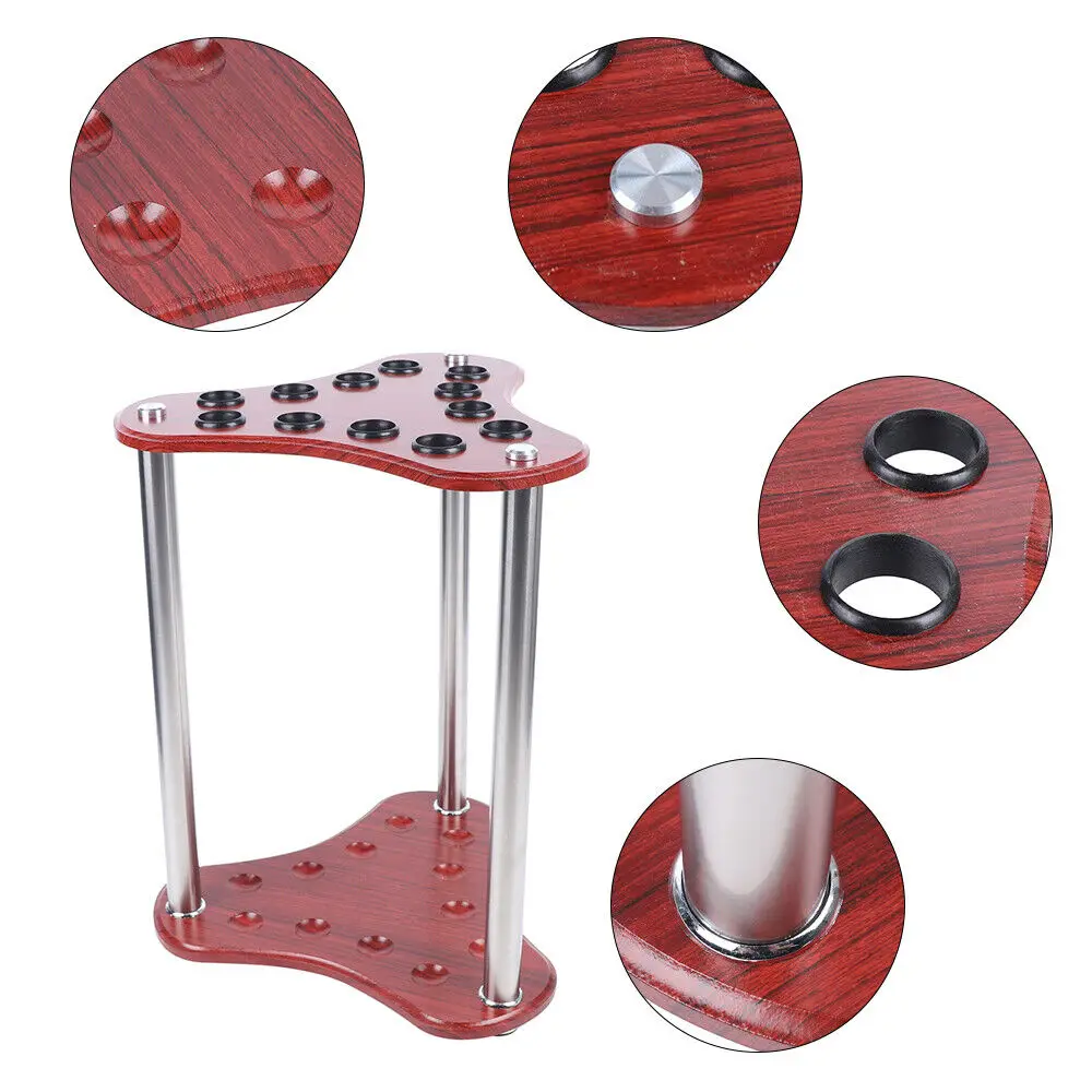 Wood 12 Hole Pool Cue Rack Corner Pool Cue Stick Rack Floor Stand Billiard Stand
Wood 12 Hole Pool Cue Rack Corner Pool Cue Stick Rack Floor Stand Billiard Stand