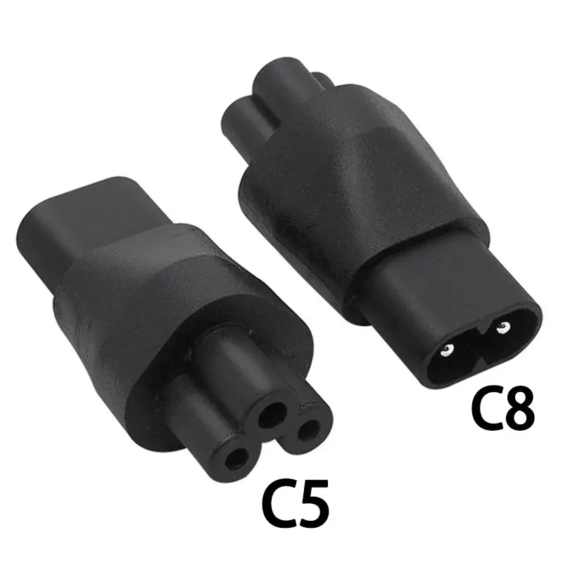 1pcs Black IEC320 C5 to C8 Convert Connector UPS PDU Male to Female EU US Power Cord Plug Adapter Socket
1pcs Black IEC320 C5 to C8 Convert Connector UPS PDU Male to Female EU US Power Cord Plug Adapter Socket