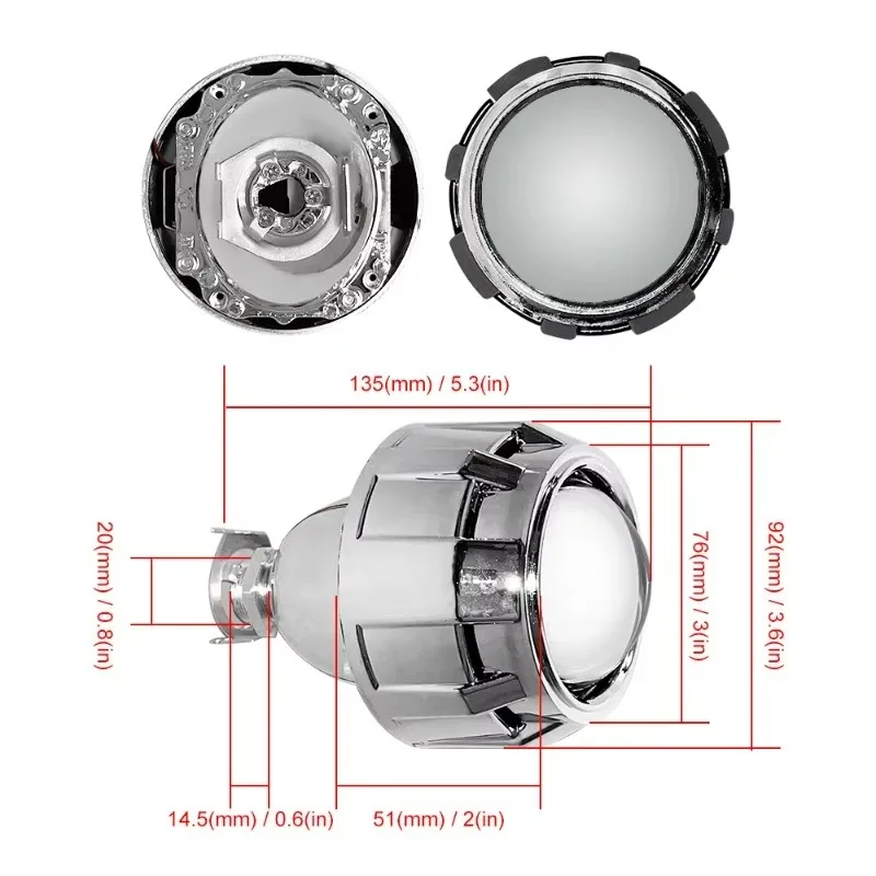 Hot For Car Motorcycle H4 H7 Socket Auto Headlamp Retrofit Styling 12V 2.5 Inch Universal Bi Xenon HID Projector Lenses Headligh
Hot For Car Motorcycle H4 H7 Socket Auto Headlamp Retrofit Styling 12V 2.5 Inch Universal Bi Xenon HID Projector Lenses Headligh