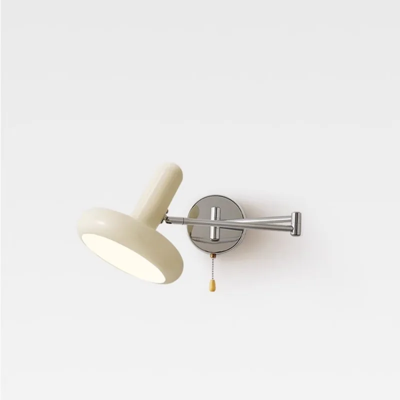 Rocker arm bedroom bedside living room Nordic creative with switch cream wind study reading wall lamp
Rocker arm bedroom bedside living room Nordic creative with switch cream wind study reading wall lamp