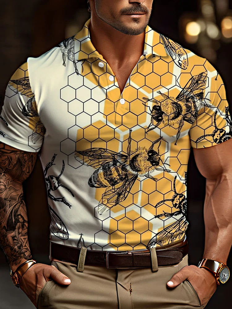 Мужская летняя рубашка-поло с 3D-принтом, свободная Повседневная рубашка с коротким рукавом
Мужская летняя рубашка-поло с 3D-принтом, свободная Повседневная рубашка с коротким рукавом