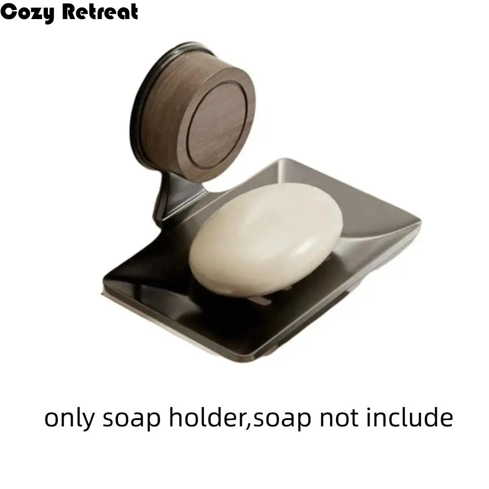 Walnut Style Wall Mounted Soap Box Suction Cup Plastic Base Soap Dish Self-draining Carbon Steel Drying Rack Toilet
Walnut Style Wall Mounted Soap Box Suction Cup Plastic Base Soap Dish Self-draining Carbon Steel Drying Rack Toilet