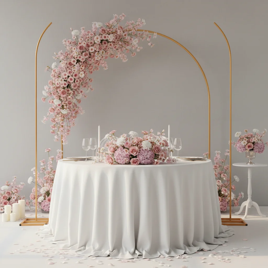 Set of 2 Gold Wedding Arch Stands, 6ft & 8ft Metal Arched Backdrop Frame for Ceremony Party Decor, Flower Balloon Support
Set of 2 Gold Wedding Arch Stands, 6ft & 8ft Metal Arched Backdrop Frame for Ceremony Party Decor, Flower Balloon Support