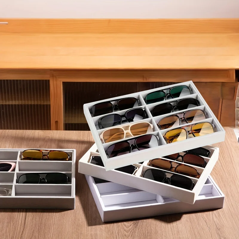 Red Hunter 8 Grid Velvet Eyeglass Organizer Tray with Soft Lining Storage Display Box for Home Office
Red Hunter 8 Grid Velvet Eyeglass Organizer Tray with Soft Lining Storage Display Box for Home Office