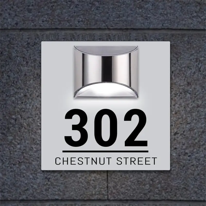 Custom Premium Square House Sign Solar LED Light Modern Residential Address Plaque Outdoor House Number Street Name Door Plates
Custom Premium Square House Sign Solar LED Light Modern Residential Address Plaque Outdoor House Number Street Name Door Plates