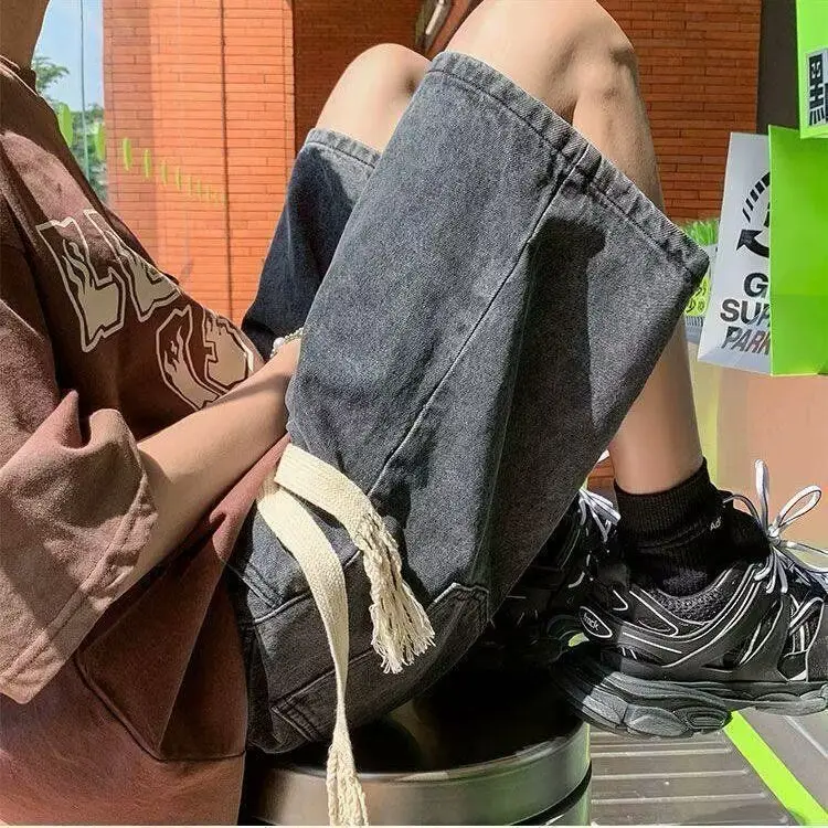 Retro American Starry Pattern Men's orts Summer Thin Loose Jeans Five-Quarter Pants Trendy Brand Casual High Waist Stra...
Retro American Starry Pattern Men's orts Summer Thin Loose Jeans Five-Quarter Pants Trendy Brand Casual High Waist Stra...