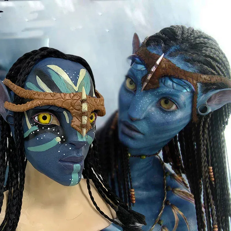 Movie Avatar 2 Cosplay Mask Latex with Hair Na'vi Neytiri Mask Halloween Costumes Party Costume Masks Props
Movie Avatar 2 Cosplay Mask Latex with Hair Na'vi Neytiri Mask Halloween Costumes Party Costume Masks Props