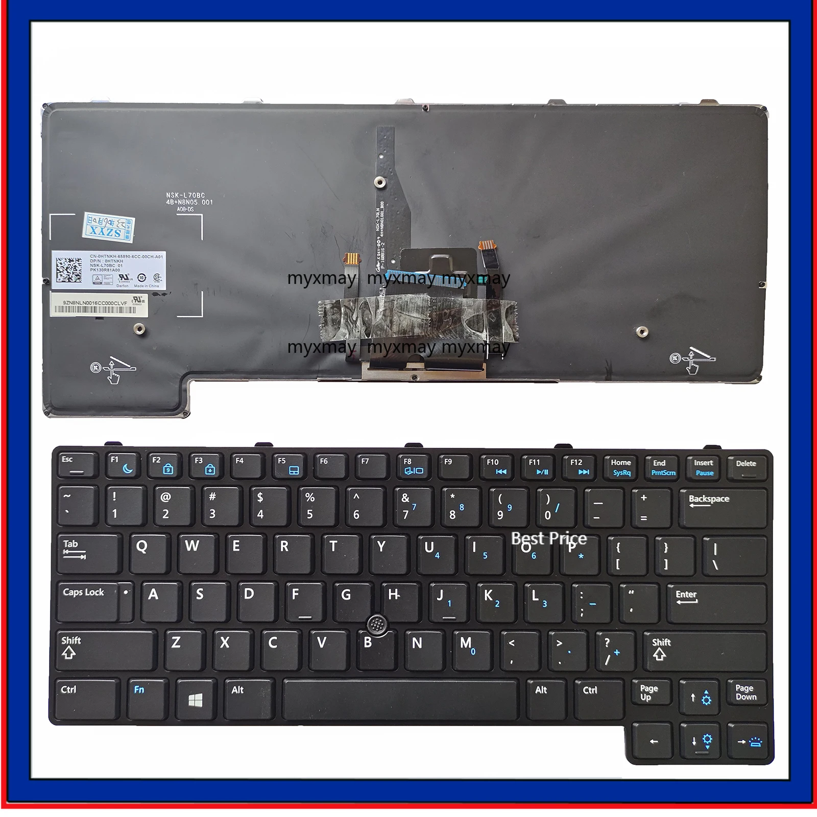 US Standard Laptop Keyboard with Backlight Black Laptop Keyboard US Layout for Dell E6430U E6430S 6530U 6430u-100TB
US Standard Laptop Keyboard with Backlight Black Laptop Keyboard US Layout for Dell E6430U E6430S 6530U 6430u-100TB