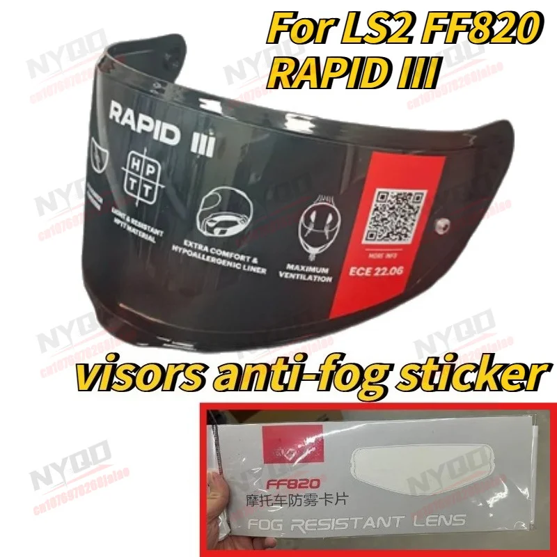 Motorcycle Helmet Sunshade Visors Anti Fog Adhesive Suitable for LS2 FF820 RAPID III
Motorcycle Helmet Sunshade Visors Anti Fog Adhesive Suitable for LS2 FF820 RAPID III