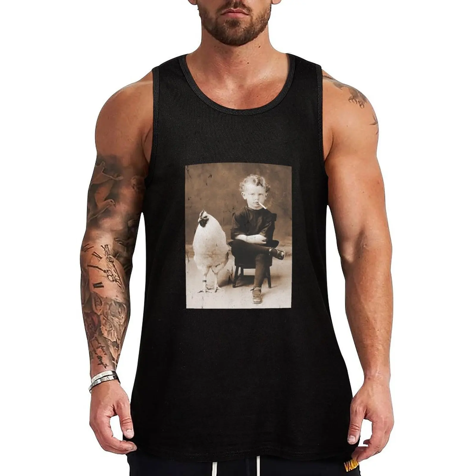 Smoking Boy With Chicken Vintage Bizarre Weird Funny Tank Top Plain Color Sleeveless Shirt Casual Basic Tank Top
Smoking Boy With Chicken Vintage Bizarre Weird Funny Tank Top Plain Color Sleeveless Shirt Casual Basic Tank Top