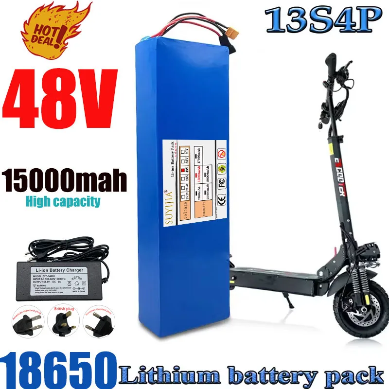 Original 48V Lithium-Ionen-Akku 48V15Ah 1000W 13S4P Lithium-Ionen-Akku für 54,6V CitycocoBMS Elektroroller
Original 48V Lithium-Ionen-Akku 48V15Ah 1000W 13S4P Lithium-Ionen-Akku für 54,6V CitycocoBMS Elektroroller