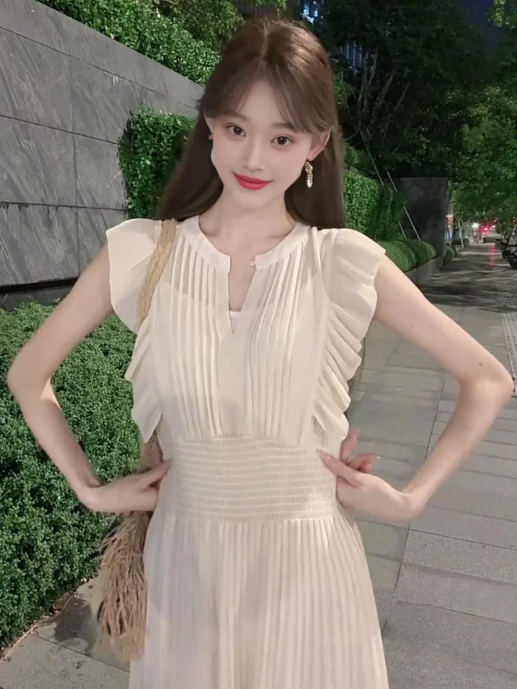 Женское длинное платье Dr, новинка 2025, осеннее пляжное праздничное платье с завязкой на талии, тонкий аккордеон со складками Princ Feel Flng Sve Dr
Женское длинное платье Dr, новинка 2025, осеннее пляжное праздничное платье с завязкой на талии, тонкий аккордеон со складками Princ Feel Flng Sve Dr