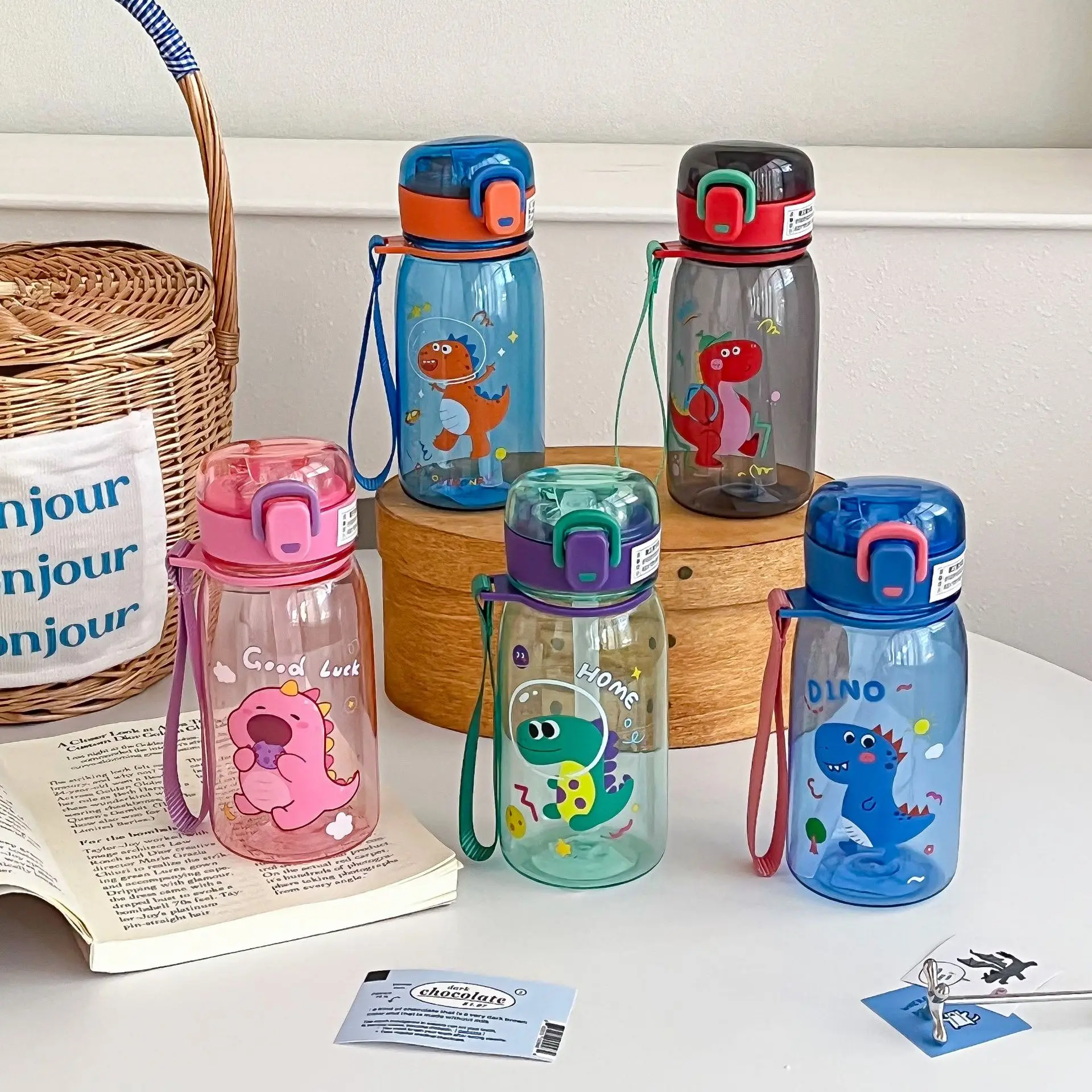 400ml Cartoon dinosaur Water Bottle Portable Safety Lock Cute Straw Cup Kids Leak-proof Drinking Jug For Outdoor Camping Travel
400ml Cartoon dinosaur Water Bottle Portable Safety Lock Cute Straw Cup Kids Leak-proof Drinking Jug For Outdoor Camping Travel