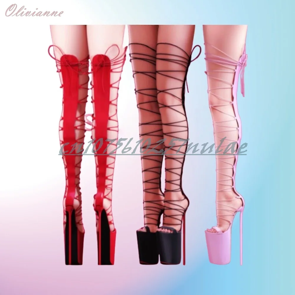Sexy Strappy Design Pole Dance Sandal Boots Open Toe Stiletto High Heel Platform Fashion 2025 Hot Girl Women Shoes Para Mujere
Sexy Strappy Design Pole Dance Sandal Boots Open Toe Stiletto High Heel Platform Fashion 2025 Hot Girl Women Shoes Para Mujere
