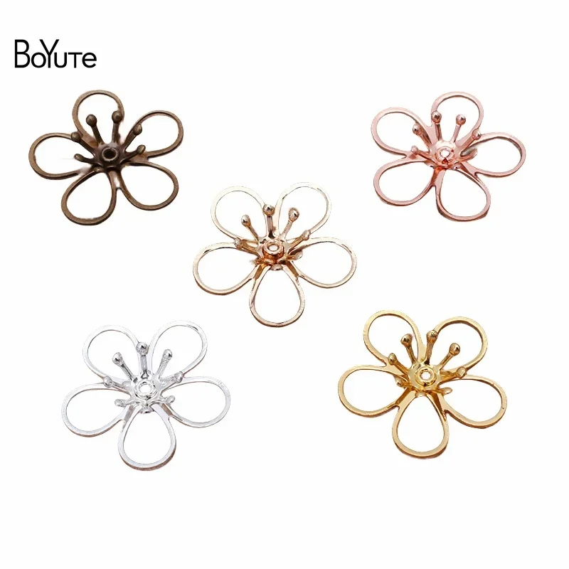 BoYuTe (50 Pieces/Lot) Two-Layer Brass Flower Materials Handmade Diy Jewelry Accessories Wholesale
BoYuTe (50 Pieces/Lot) Two-Layer Brass Flower Materials Handmade Diy Jewelry Accessories Wholesale