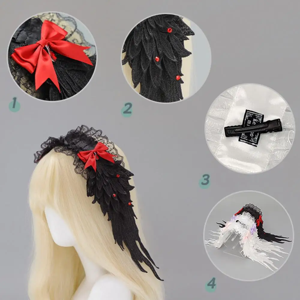 Y2K Cosplay Head Band Handmade Ruffled Black White Headband Halloween Hair Bands Lolita Hair Accessory Bow Decor Lace Headpiece
Y2K Cosplay Head Band Handmade Ruffled Black White Headband Halloween Hair Bands Lolita Hair Accessory Bow Decor Lace Headpiece
