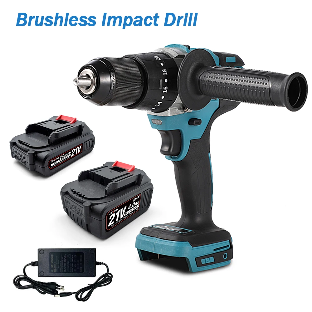 Brushless Electric Impact Drill 3 in 1 Electric Cordless Screwdriver For Makita 18-21V Battery Electric Power Screwdriver Drill
Brushless Electric Impact Drill 3 in 1 Electric Cordless Screwdriver For Makita 18-21V Battery Electric Power Screwdriver Drill