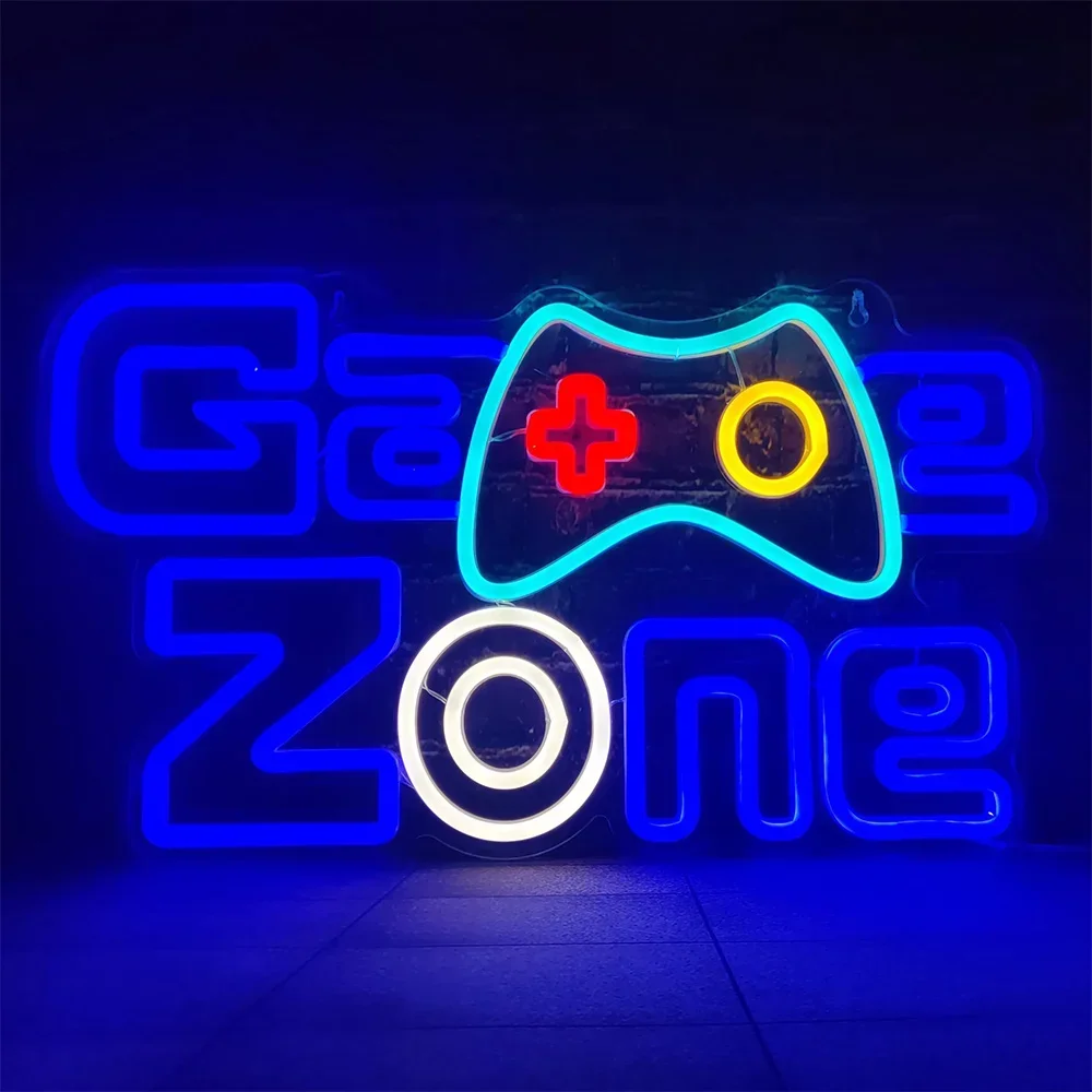 Game Zone Neon Sign LED Neon Light Signs USB Lamp For Bedroom Birthday Gift For Gamer Husband Boy Kids Child Teenager Home Decor
Game Zone Neon Sign LED Neon Light Signs USB Lamp For Bedroom Birthday Gift For Gamer Husband Boy Kids Child Teenager Home Decor