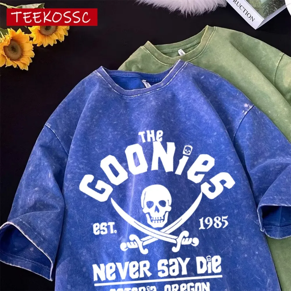 The Goonies Skeleton Printed Retro T-Shirt Men Comfortable Cotton T-Shirt Sportwear Crewneck Clothing Washed Unisex Short Sleeve
The Goonies Skeleton Printed Retro T-Shirt Men Comfortable Cotton T-Shirt Sportwear Crewneck Clothing Washed Unisex Short Sleeve