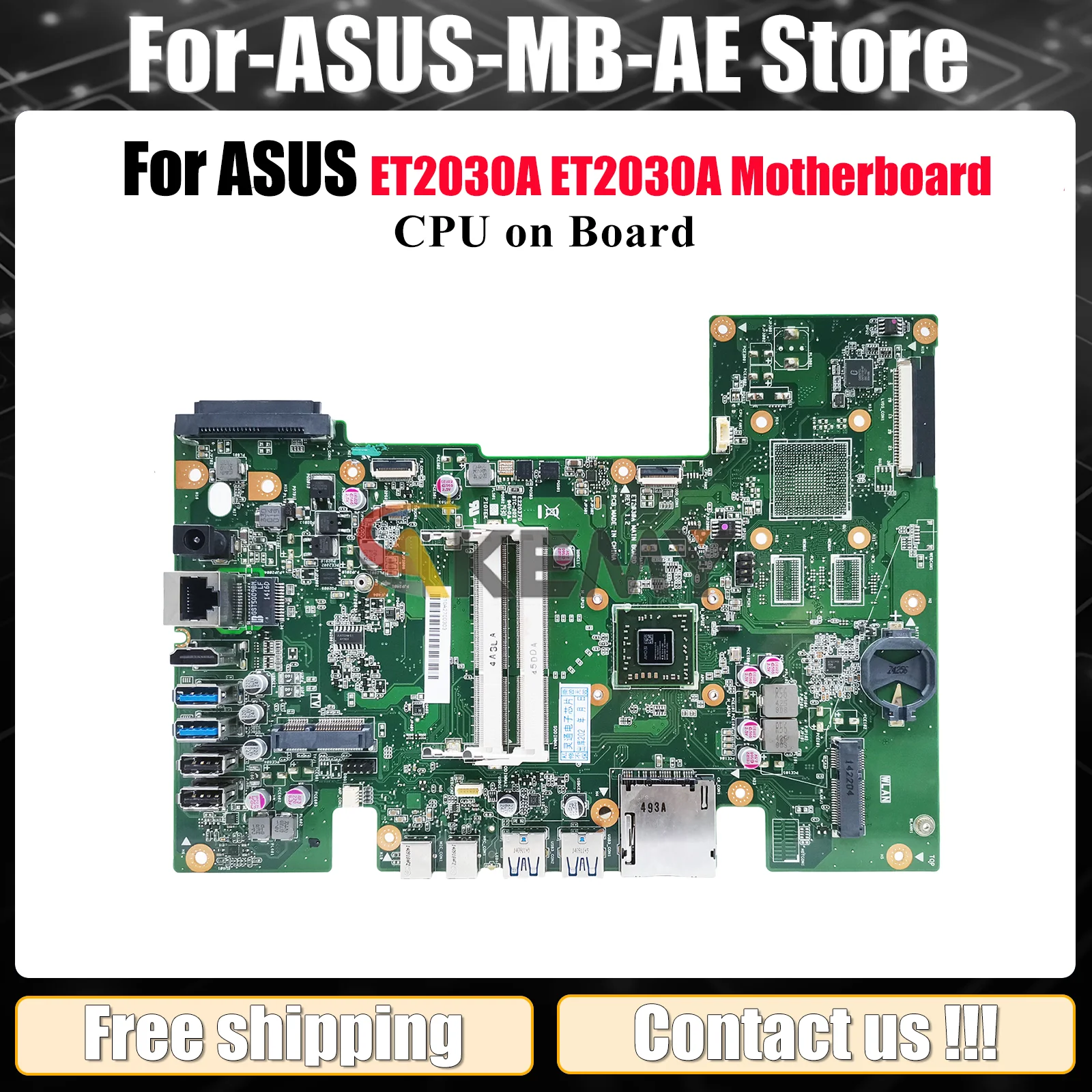 ET2030A Laptop Motherboard For ASUS AIO ET2030A ET2030 Mainboard With CPU 100% tests OK fast shipping High quality
ET2030A Laptop Motherboard For ASUS AIO ET2030A ET2030 Mainboard With CPU 100% tests OK fast shipping High quality