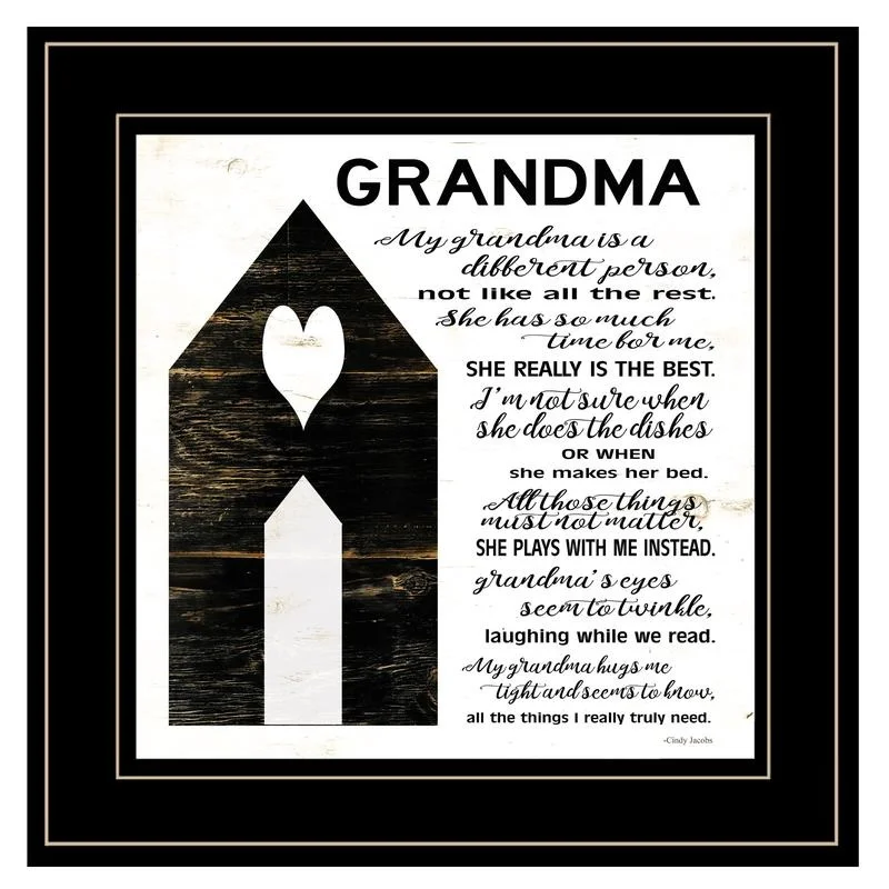 My Grandma Is the Best Framed Print Black Frame
My Grandma Is the Best Framed Print Black Frame