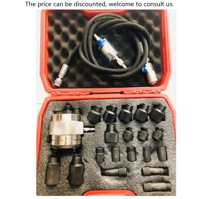 1000NM Injector Pneumatic Puller Removal Tool Set Quick Fuel Injector Vehicle Disassembly Nozzle Maintenance Repair Tool 
1000NM Injector Pneumatic Puller Removal Tool Set Quick Fuel Injector Vehicle Disassembly Nozzle Maintenance Repair Tool